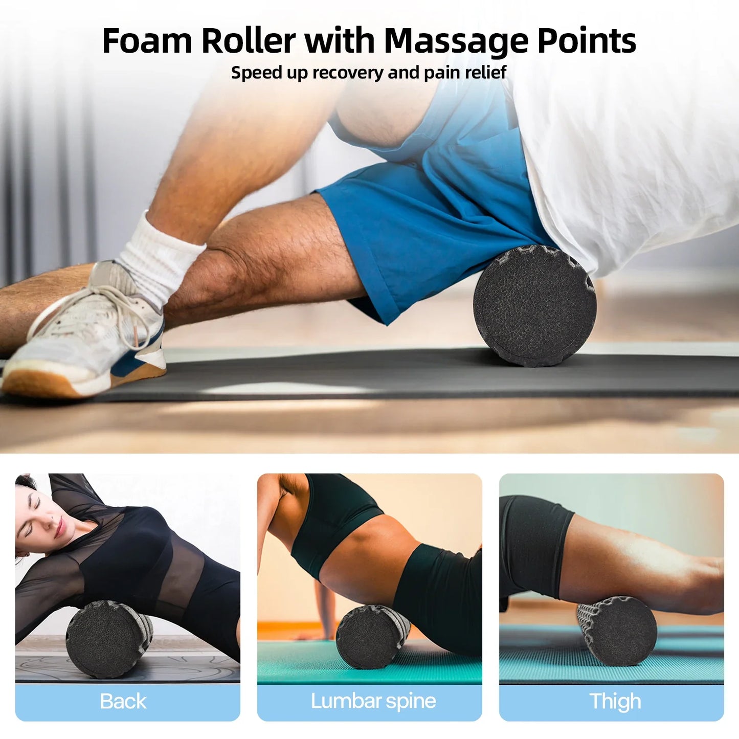 7-in-1 Foam Roller Set for Yoga and Pain Relief