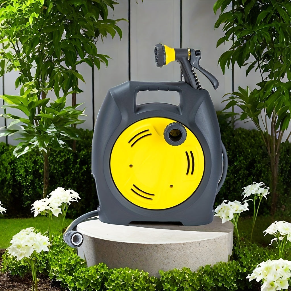 Garden Hose Reel Trolley with Hose