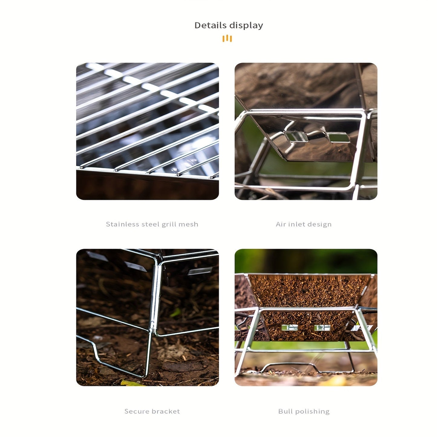 Stainless Steel Folding BBQ Stove