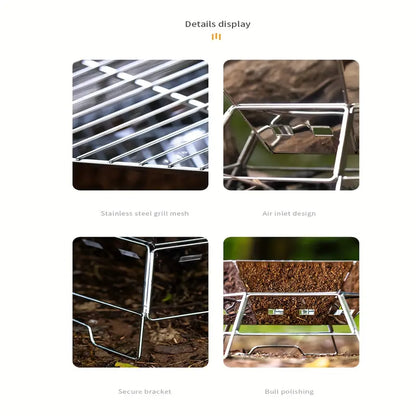 Hexagonal Stainless Steel Wood Stove