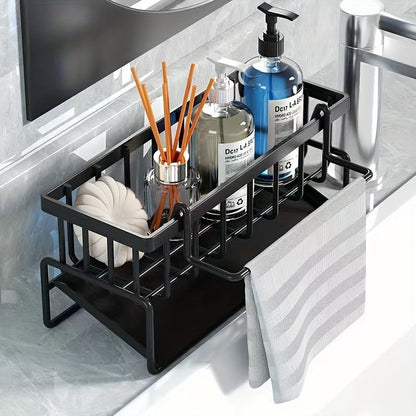 Rag Holder Sponge Drain Basket for Bathroom & Kitchen