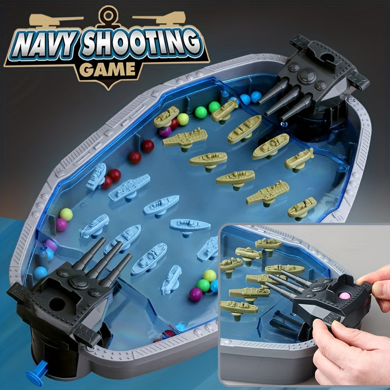 Navy Battleship Game 2-Player Shooting War Board