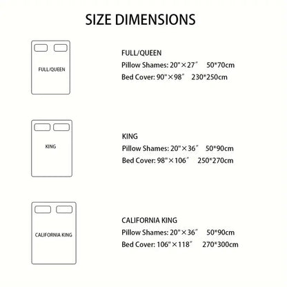 Beige Microfiber 3-Piece 150GSM Bedspread Set - Queen Size