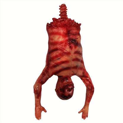 Half Body Latex Squeaky Skeleton - Hanging Decoration