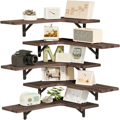 5-Tier Wall Corner Shelf Set