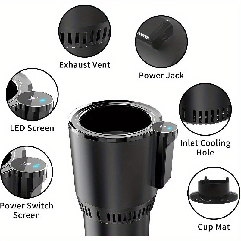 Car Cup Cooler & Warmer with LED Display