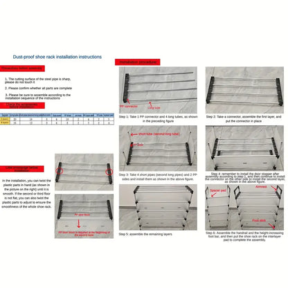 Say goodbye to dusty shoes with this convenient dustproof storage shelf