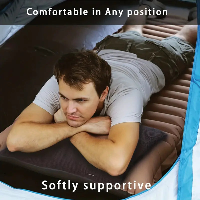 Compact Hammock Pillow for Travel and Camping - Gray (Small)