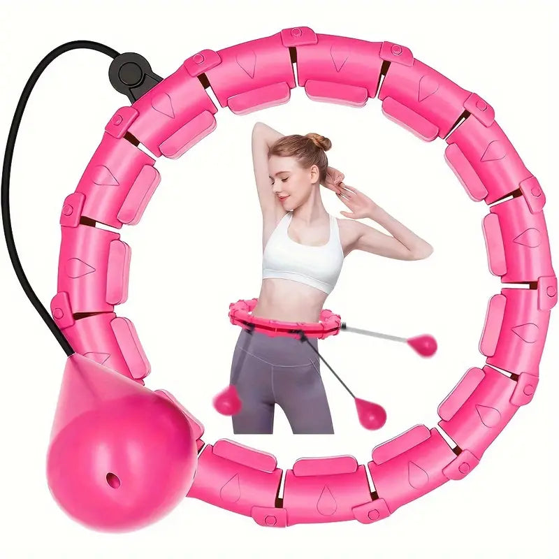 Adjustable Weighted Fitness Hoops for Effective Abdomen Workout