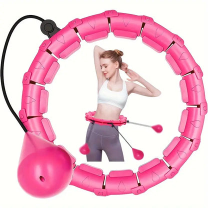 Adjustable Weighted Fitness Hoops for Effective Abdomen Workout
