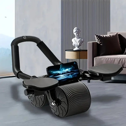 Automatic Rebound Abdominal Wheel with Elbow Pad