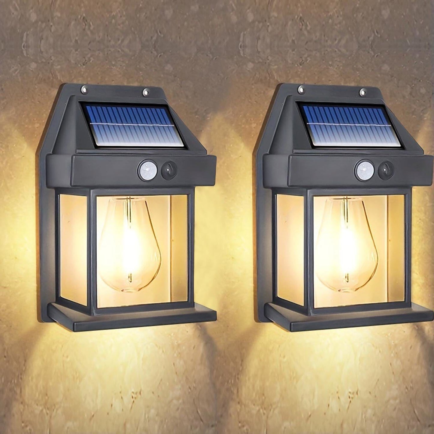 Solar Motion Sensor LED Lights, Wireless Outdoor Security