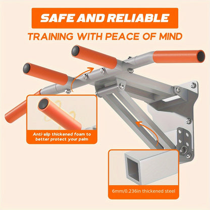 Wall Mount Pull-Up Bar Station