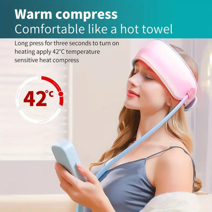 360° Relaxing Electric Scalp Massager with Heat & Knead(Blue)