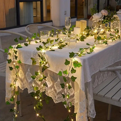5m Artificial Leaf Flower Fairy String Lights