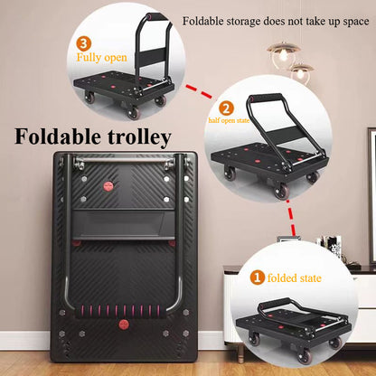 Hand Truck Folding Trolley Cart with Wheels
