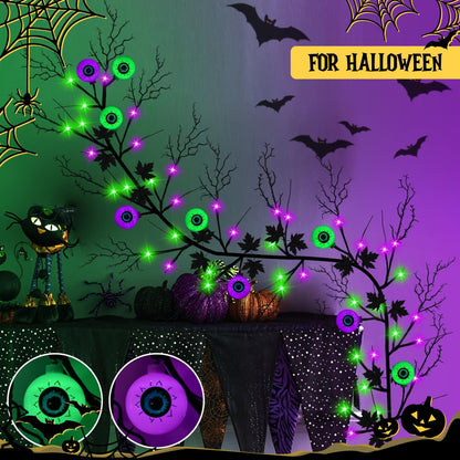 Halloween Willow Vine Garland with 54 LED Lights