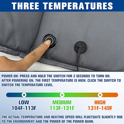 Heated USB Seat Cushion 3-Level Warmer