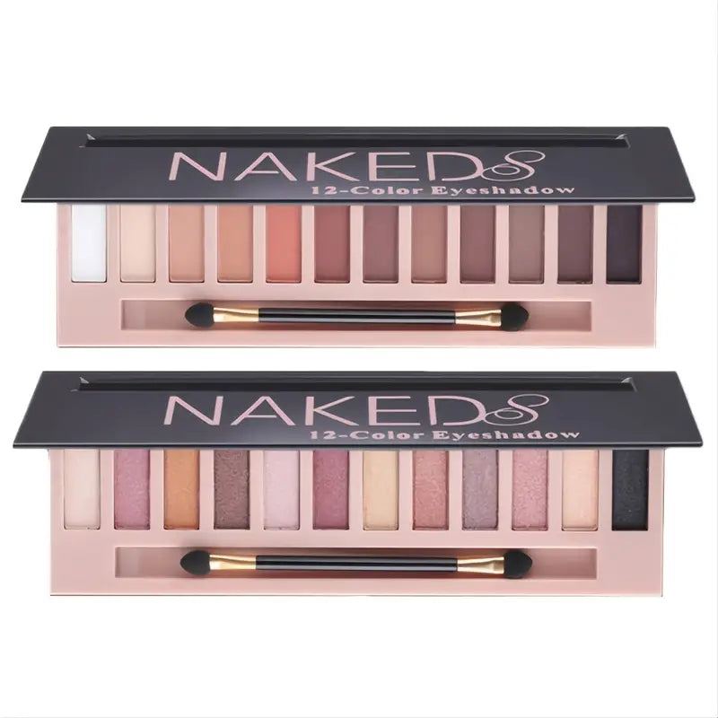 Glamour 12 Colors Nude Eyeshadow Palette, Professional, Matte and Shimmer Options