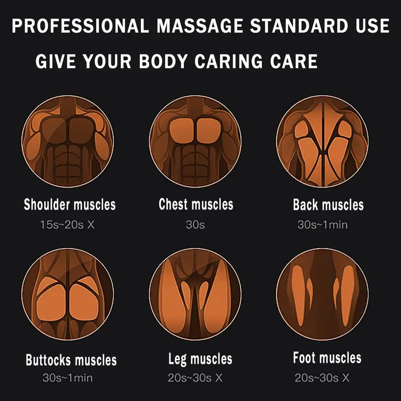 Professional Deep Tissue Massage Gun with 99-Speed LCD Display(Grey)