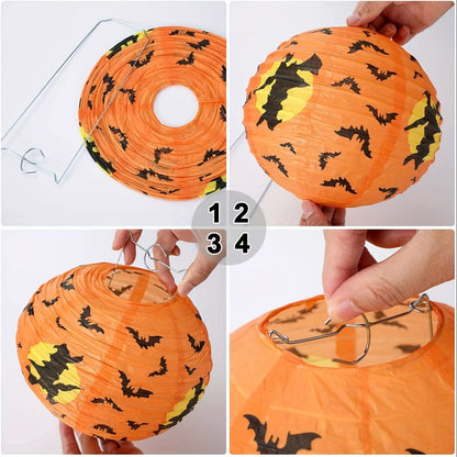 Halloween Paper Lanterns Set Decor (10pcs)