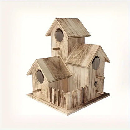 Lovely Bird's Nest - Villa Style Wooden Birdhouse
