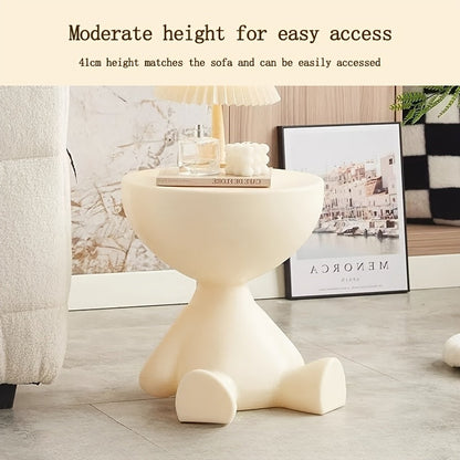 Side Table with Removable Tray & Storage