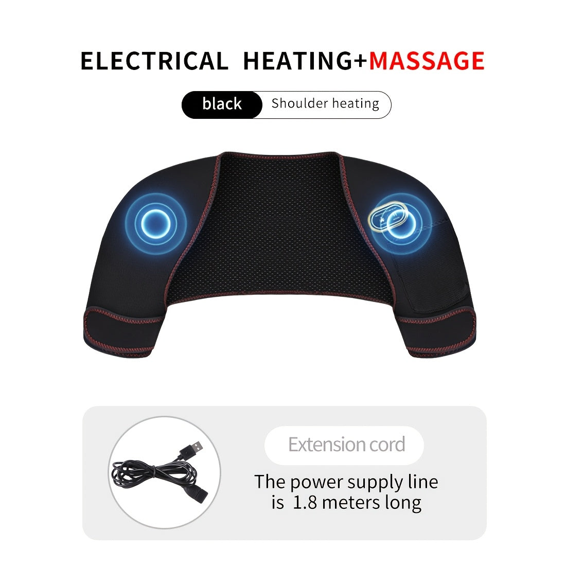 Dual Shoulder Heating Massager USB Temperature Control