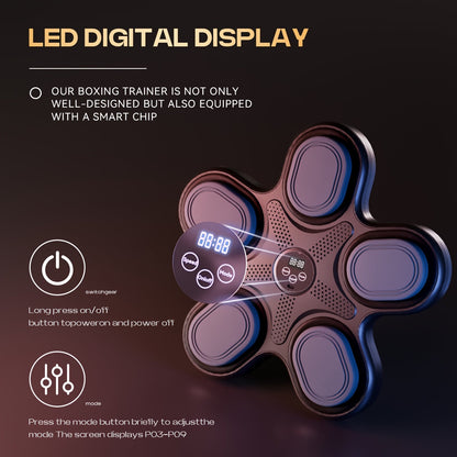 Smart Music Boxing Trainer Wall-Mounted Fitness Pad