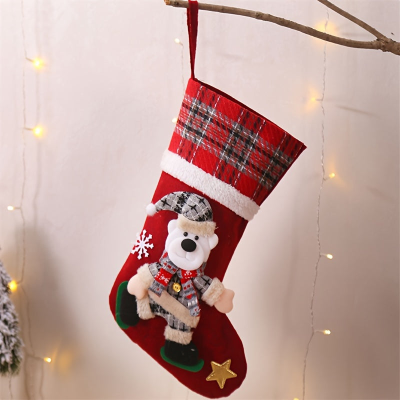 Boho Cotton Christmas Stockings Set of 4