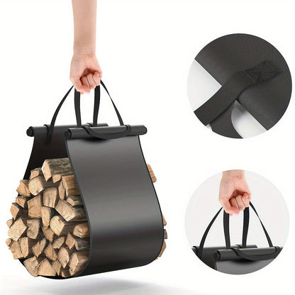 Metal Firewood Rack Indoor Outdoor Use