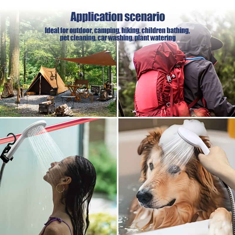 Portable Camping Shower with Rechargeable Battery