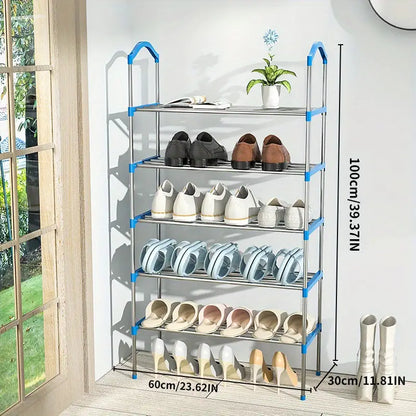 Organize your shoe collection with this multi-layer shoe rack