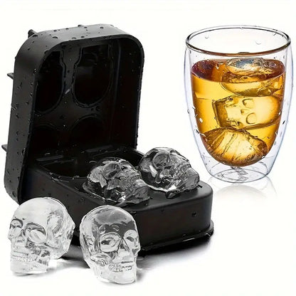 3D Skull Ice Cube Tray Maker - 4Pcs