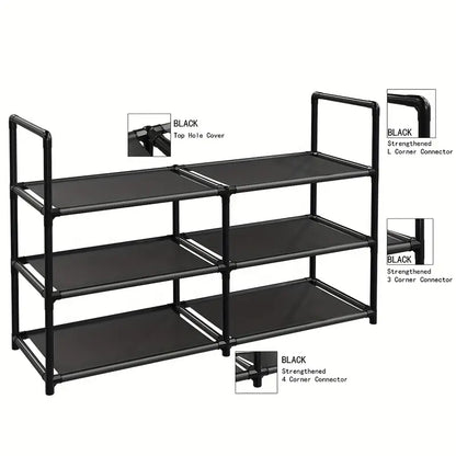 Keep your entryway tidy and stylish with our 3-Tier Shoe Rack
