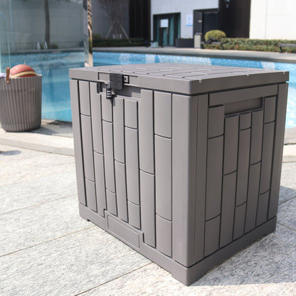 Outdoor Storage Box Lockable Plastic Deck Organizer