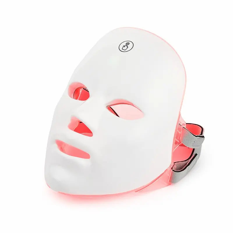 Portable 7 Color Light Facial Mask - Touch Screen Skin Care Device with Multi-Function Beauty Benefits - USB Charged