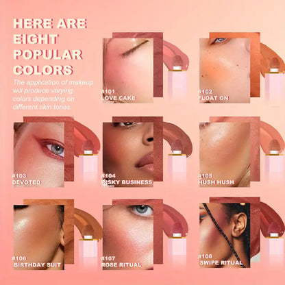 Long-Lasting Soft Gel-Cream Tint Blush - Smudge-Proof, Natural-Looking, Dewy Finish 0.42 Fl Oz