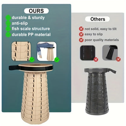 Ultra-Comfort Folding Stool with PU Cushion