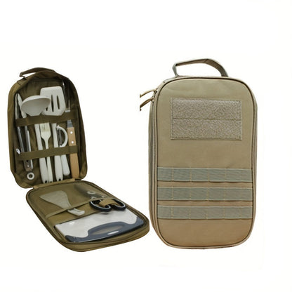 Camping Cookware Set with Silicone Bag (10-Piece)