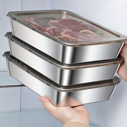 Leak-Proof Stainless Steel Food Storage Containers
