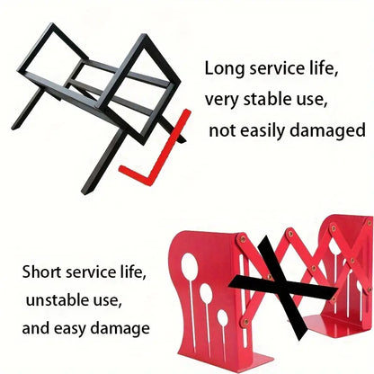 Metal Desktop Cubby Shelf - Black Finish