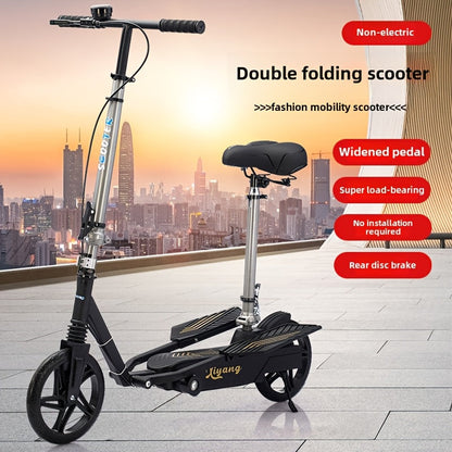 Two-Wheeled Foldable Commuter Scooter Without Battery
