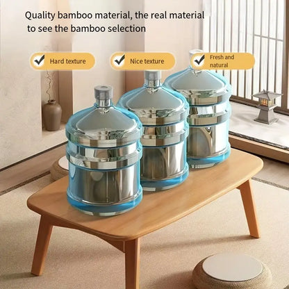 Low-Rise Design Bamboo Folding Table