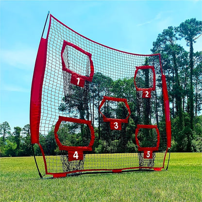 Football Outdoor Target Throwing Net with 5 Pockets