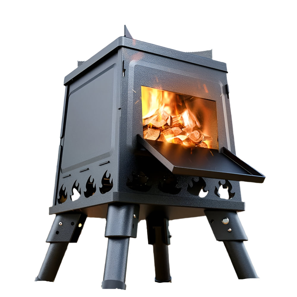 Portable Folding Fire Pit Stove Outdoor Camping Oven