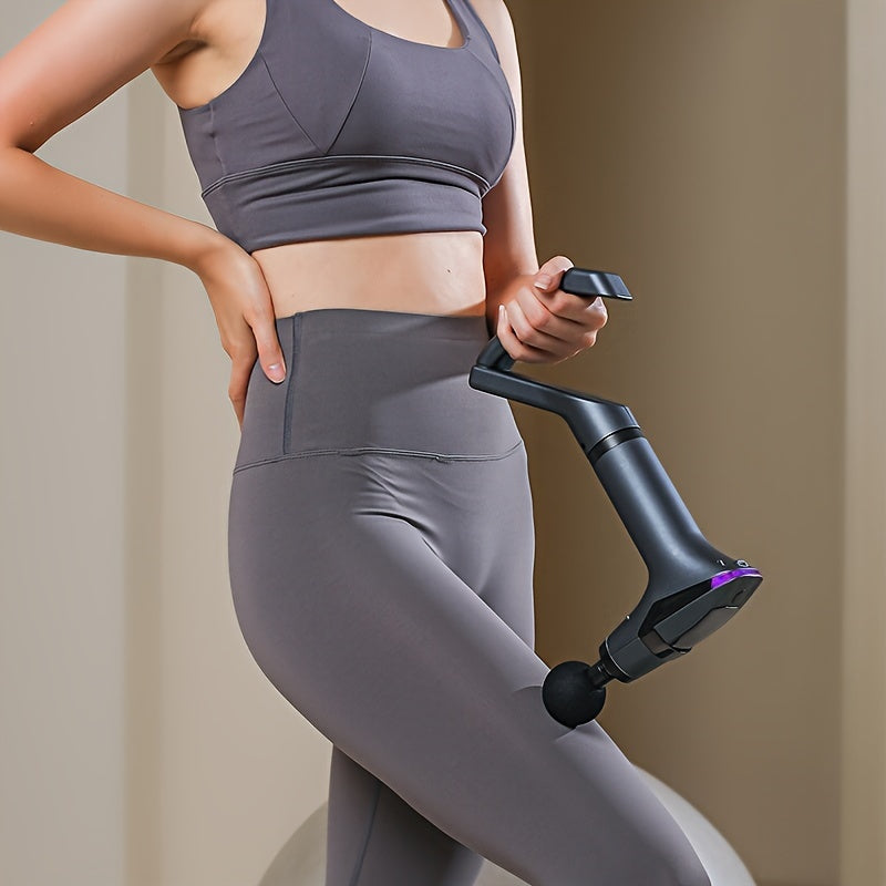 Multi-Functional Electric Deep Tissue Massager Gun - Gray
