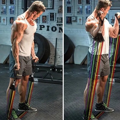 11pcs TPE Resistance Fitness Set - Ultimate Strength Trainer