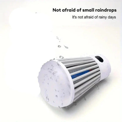 Electric Mosquito Killer Lamp & LED Light Combo - USB Rechargeable Bug Zapper- White