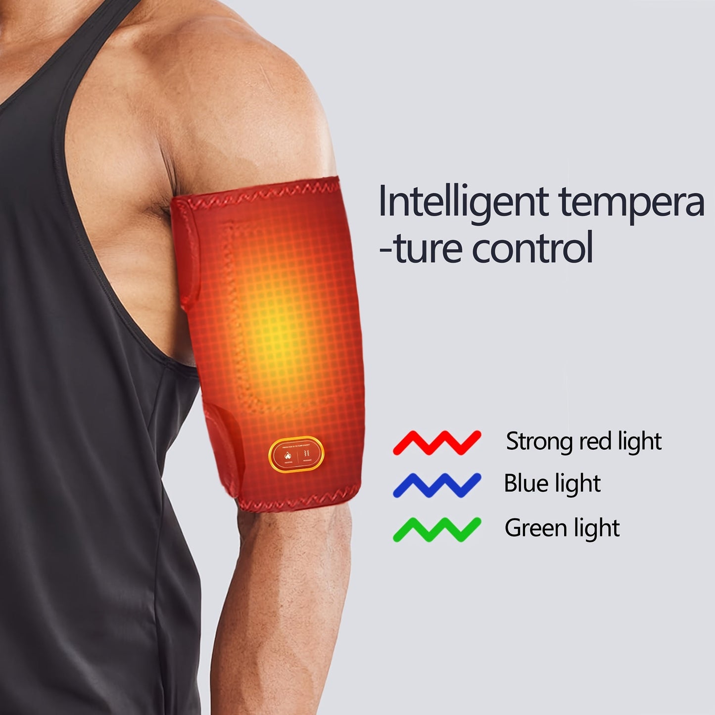 Heated Arm Massager Sleeve with USB Compression Therapy